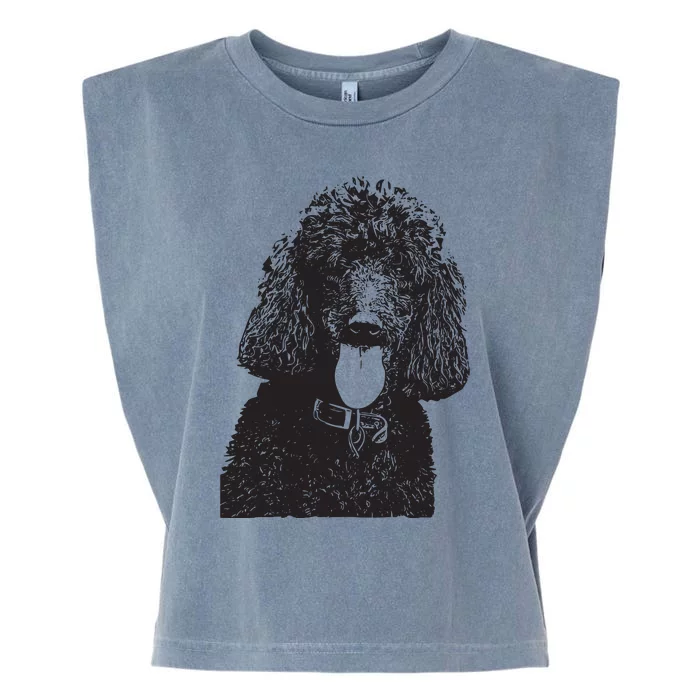 Poodle Face Dog Mom Or Dad Christmas Gift Garment-Dyed Women's Muscle Tee