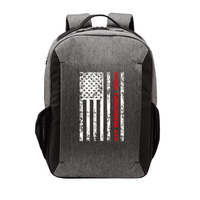 Proud Firefighter Dad Gift Vector Backpack