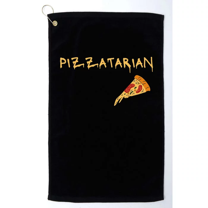 Pizzatarian funny design for Pizza Lovers Platinum Collection Golf Towel