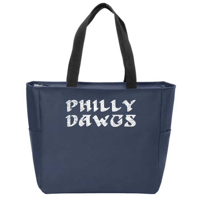 Philadelphia Football Distressed Zip Tote Bag