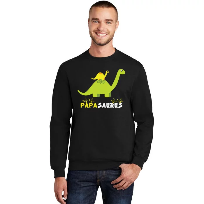 Papasaurus Funny Dinosaur Dad Papa Saurus Father's Day Sweatshirt