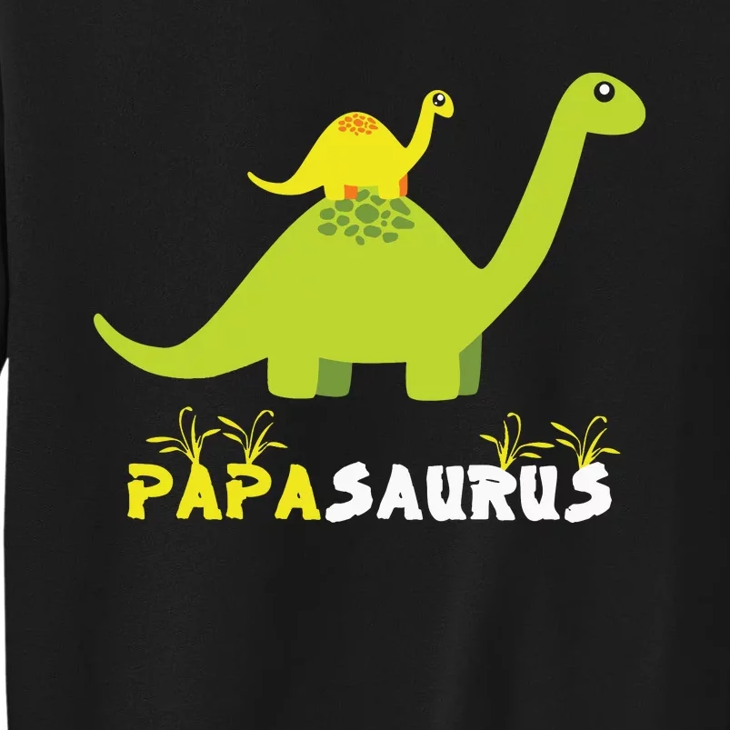 Papasaurus Funny Dinosaur Dad Papa Saurus Father's Day Sweatshirt