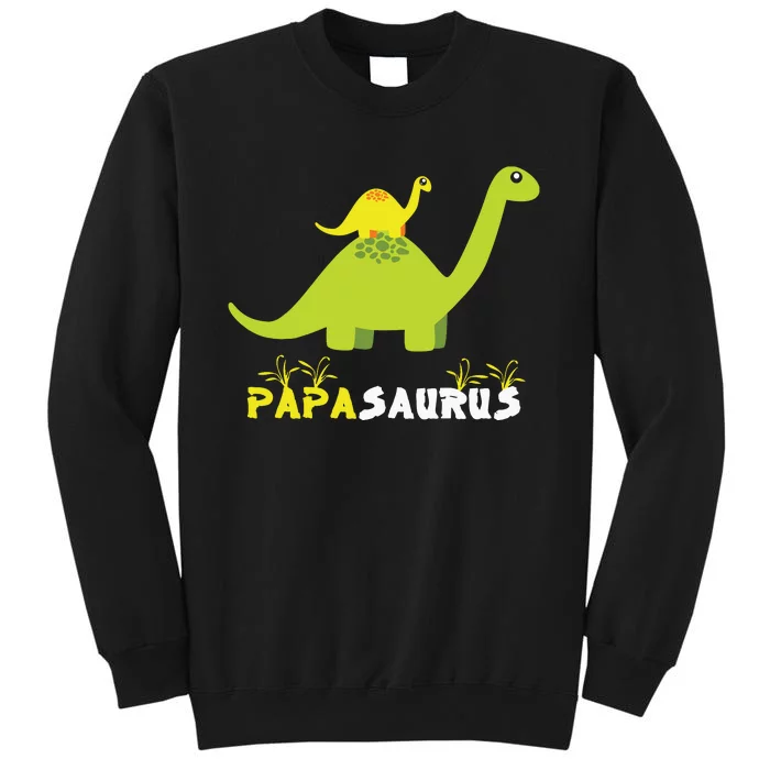 Papasaurus Funny Dinosaur Dad Papa Saurus Father's Day Sweatshirt