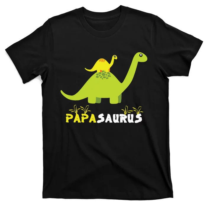 Papasaurus Funny Dinosaur Dad Papa Saurus Father's Day T-Shirt