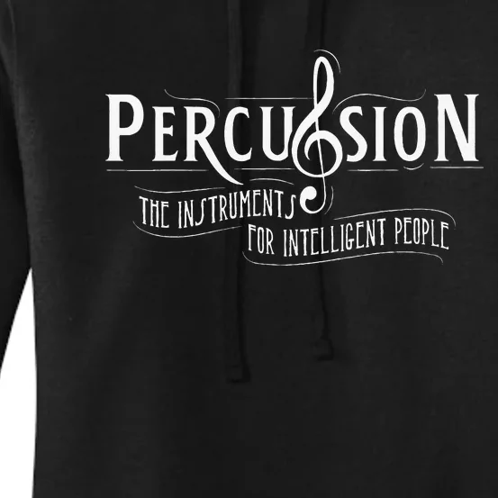 Percussion Funny Drummer Gifts Drummers Women's Pullover Hoodie