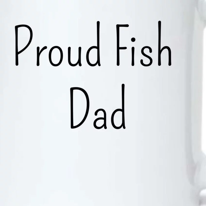 Proud Fish Dad Meaningful Gift Black Color Changing Mug