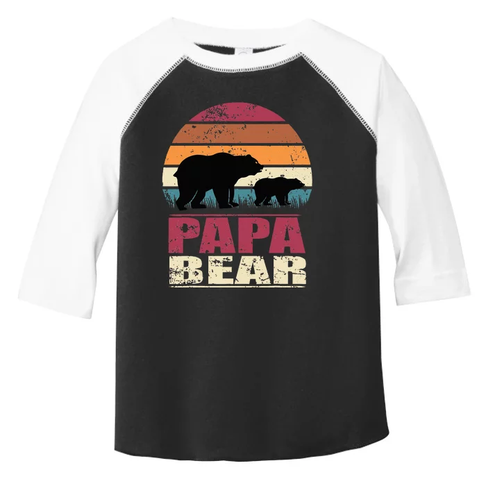 Papabear Family Daddy Bear Newborn Baby Fatherhood Papa Bear Toddler Fine Jersey T-Shirt