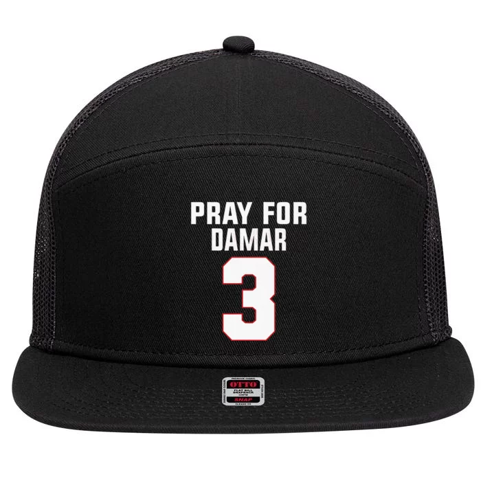 Pray For Damar 3 Buffalo Love For 3 7 Panel Mesh Trucker Snapback Hat