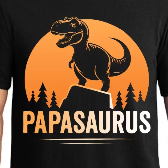 Papasaurus FatherS Day Graphic Pajama Set