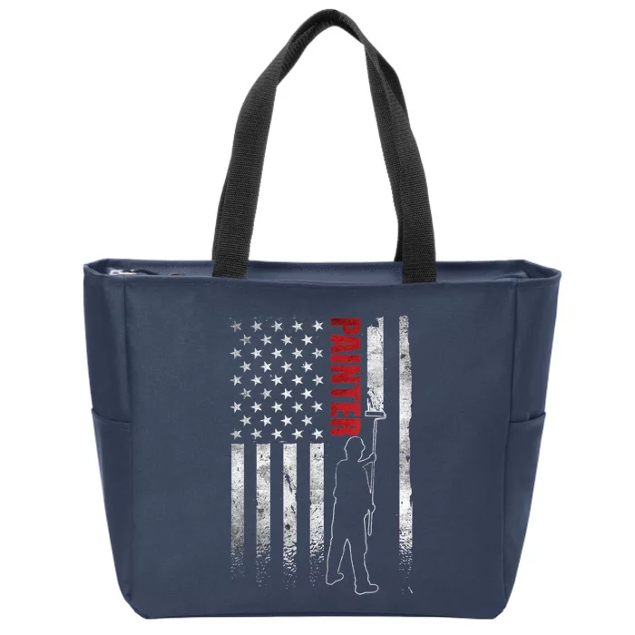 Painter Fathers Day American Painter House Painter Zip Tote Bag