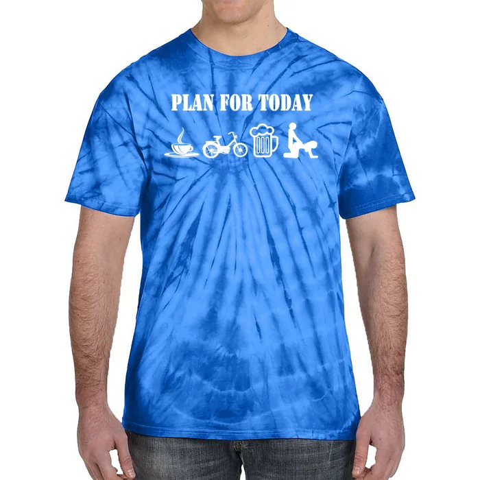 Plan For Day Moped Moped Driver Meaningful Gift Tie-Dye T-Shirt