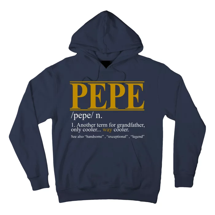 Pepe Fathers Day Gift Grandpa Definition Hoodie