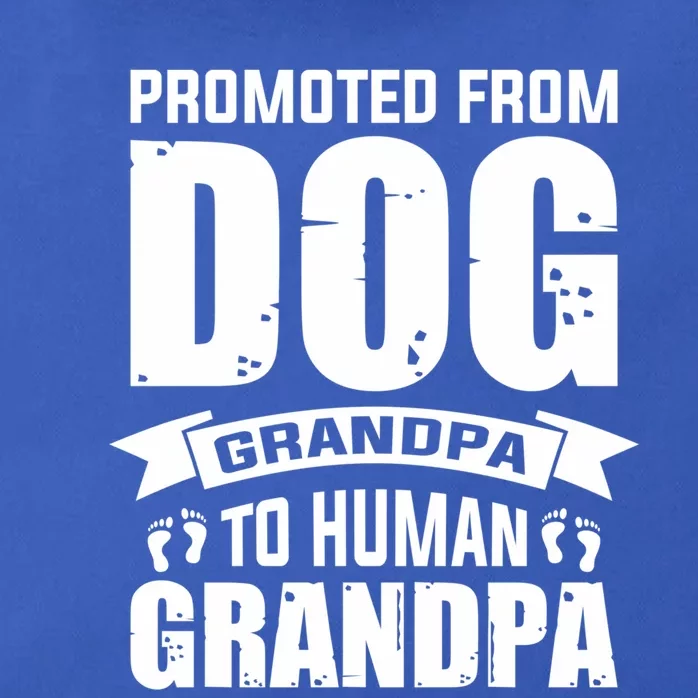 Promoted From Dog Grandpa To Hu Grandpa Cute Gift Zip Tote Bag