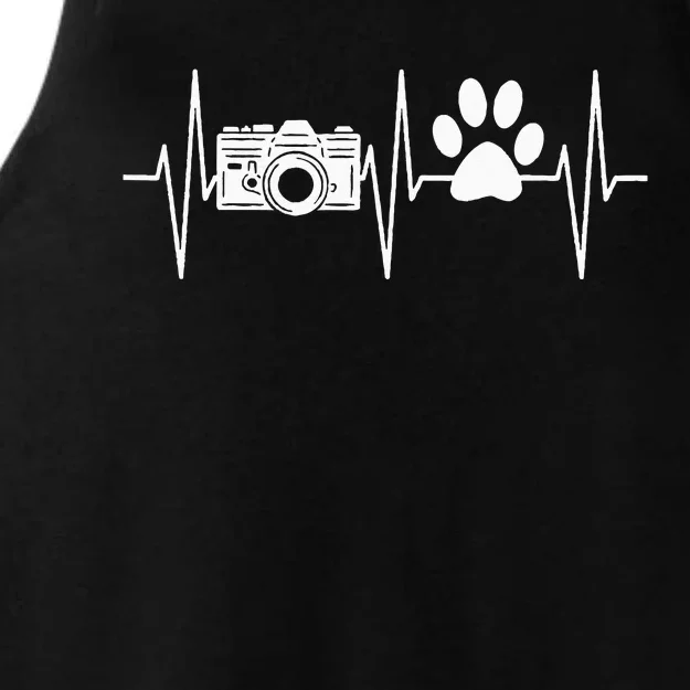 Photographer Funny Dog Lover Camera Photography Ladies Tri-Blend Wicking Tank