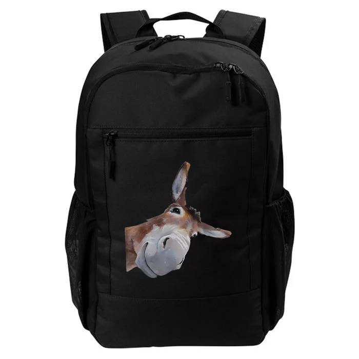 Peachbruh Funny Donkey Art Donkey Head Smile Eagerlys Daily Commute Backpack