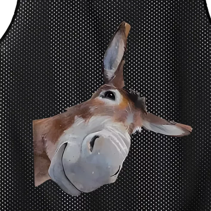 Peachbruh Funny Donkey Art Donkey Head Smile Eagerlys Mesh Reversible Basketball Jersey Tank