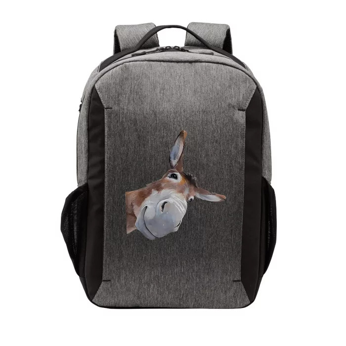 Peachbruh Funny Donkey Art Donkey Head Smile Eagerlys Vector Backpack