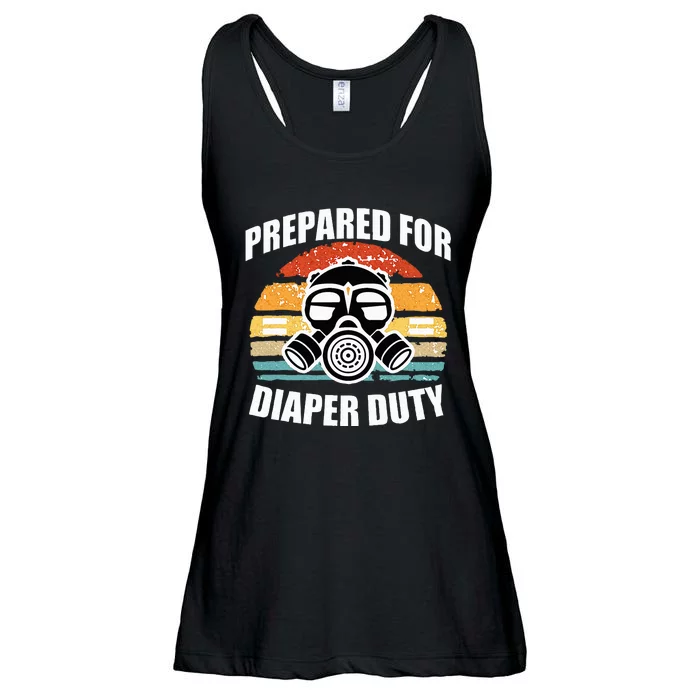 Prepared For Diaper Duty Gas Mask Ladies Essential Flowy Tank