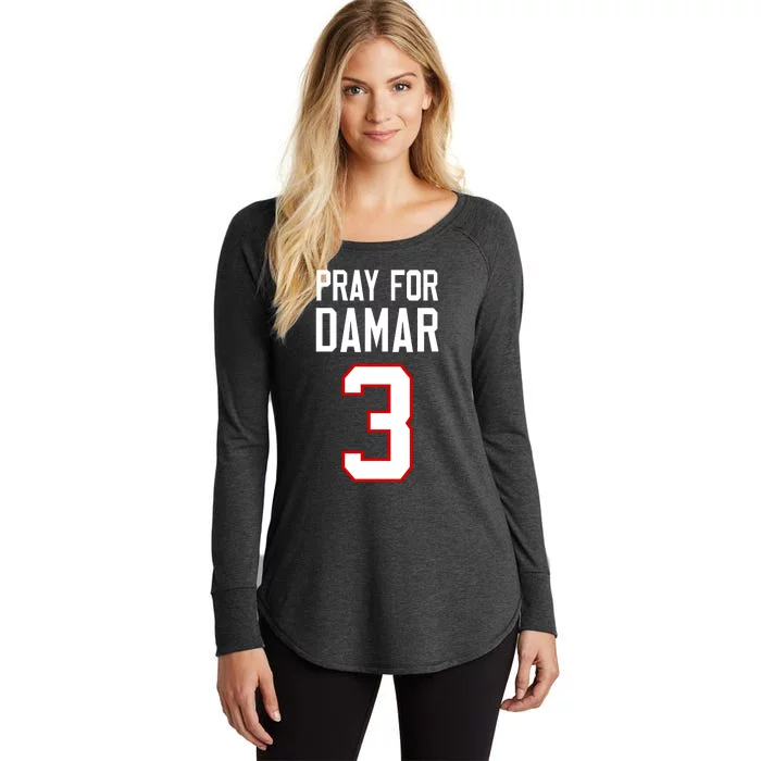 Pray For Damar 3 Damar Hamlin Support Damar Love For Damar Lover Women's Perfect Tri Tunic Long Sleeve Shirt