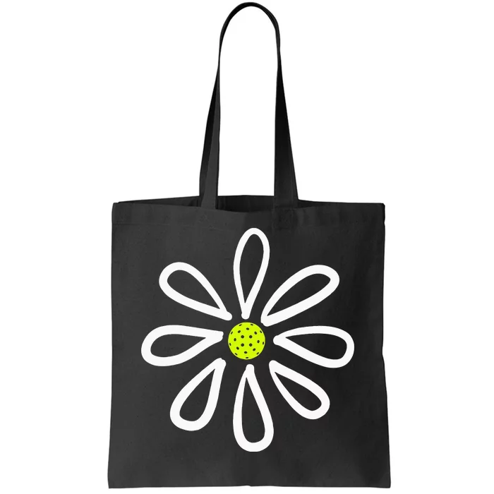 Pickleball Flower Daisy Pickleball Center Tote Bag