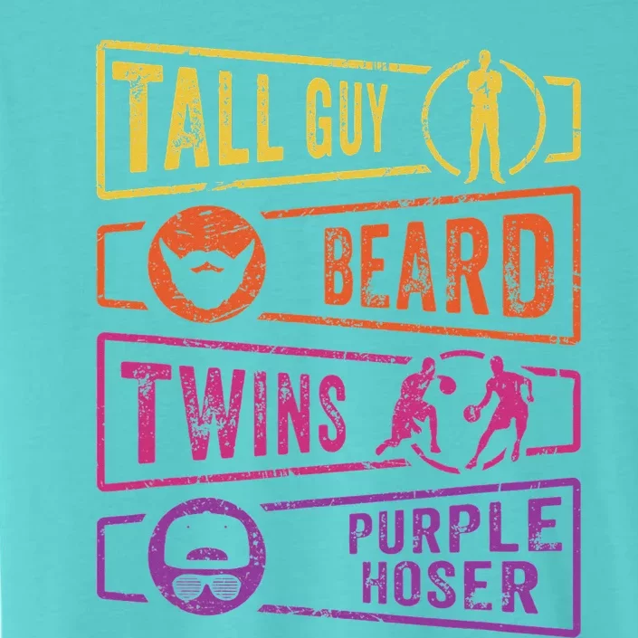 Perfect for dude TALL GUY BEARD TWINS PURPLE HOSER ChromaSoft Performance T-Shirt