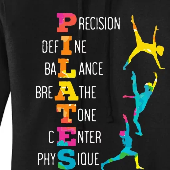 Pilates Fitness Exercise Training Contrology Meditation Women's Pullover Hoodie