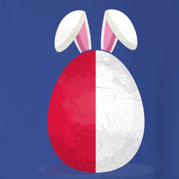 Poland Flag Egg Bunny Ears Polish Easter Sunday Great Gift Toddler Long Sleeve Shirt