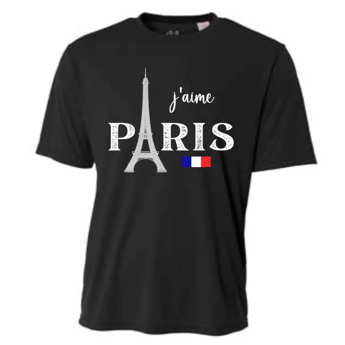 Paris France Eiffel Tower Souvenir Cooling Performance Crew T-Shirt