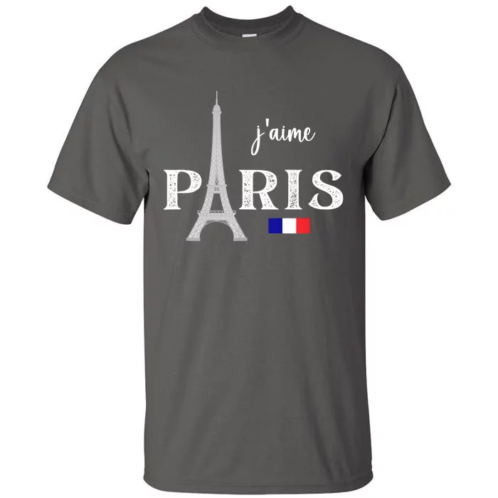 Paris France Eiffel Tower Souvenir Tall T-Shirt