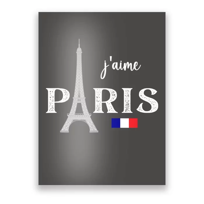 Paris France Eiffel Tower Souvenir Poster