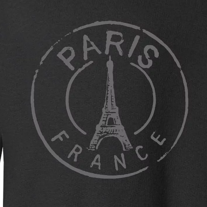 Paris France Eiffel Tower Love Toddler Sweatshirt