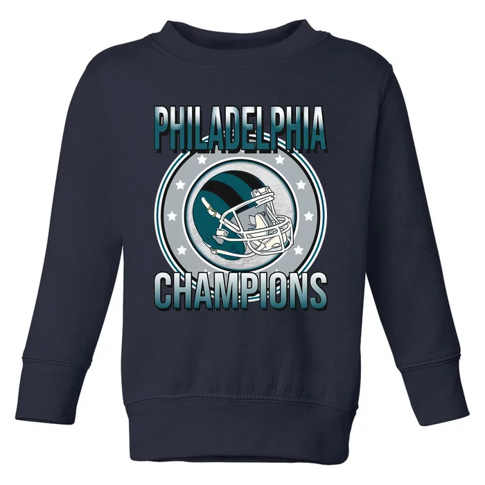 Philadelphia Football Eagle Football Philadelphia Football Champion Toddler Sweatshirt