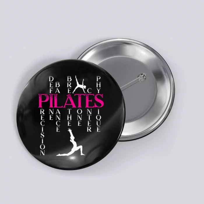 Pilates Fitness Exercise Training Contrology Meditation Button