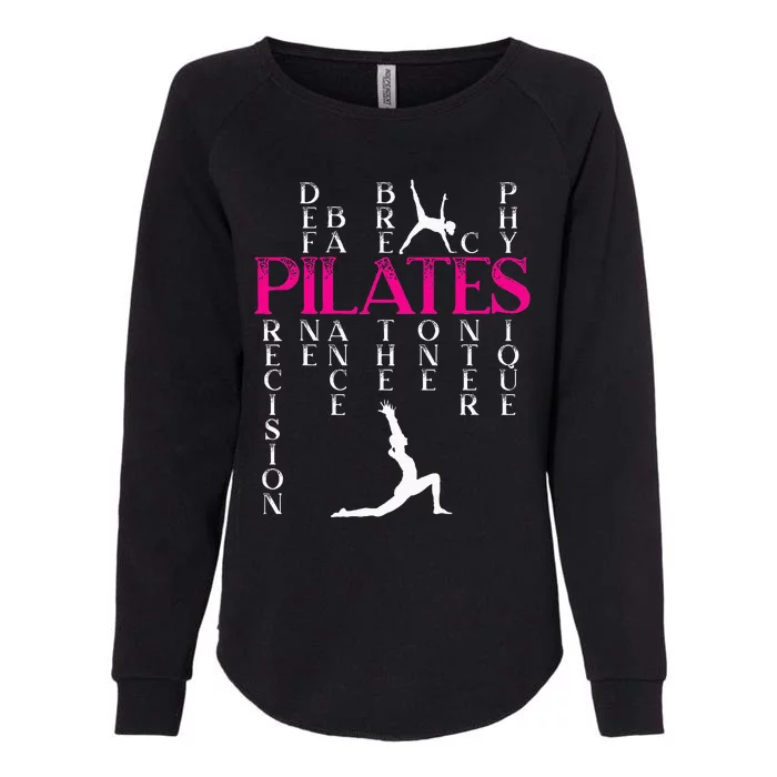 Pilates Fitness Exercise Training Contrology Meditation Womens California Wash Sweatshirt