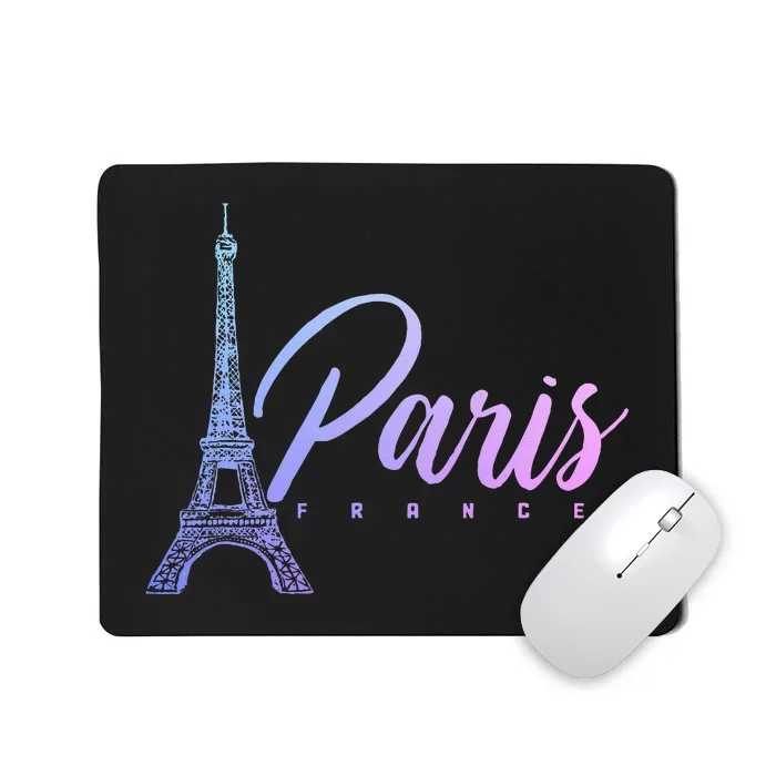 Paris France Eiffel Tower French Souvenir Vintage Mousepad