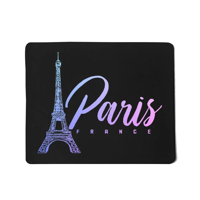 Paris France Eiffel Tower French Souvenir Vintage Mousepad