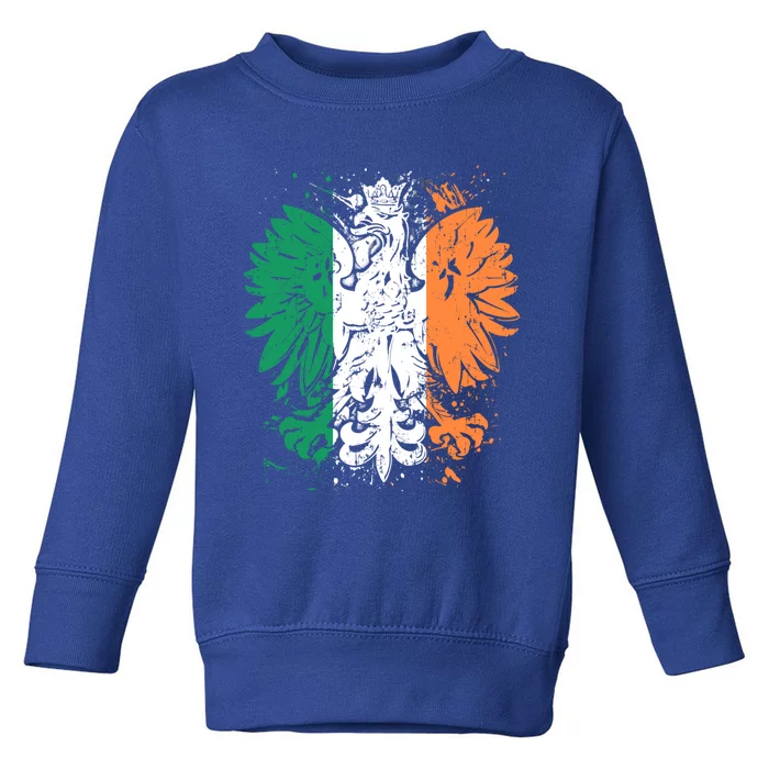 Polish Flag Eagle Irish Flag Colors Gift Great Gift Toddler Sweatshirt