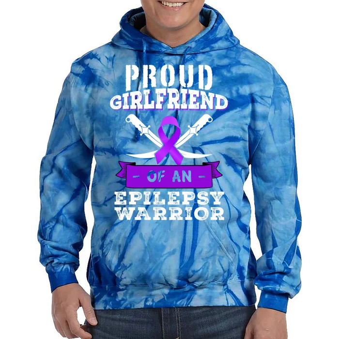 Proud Friend Epilepsy Warrior Seizure Disorder Awareness Gift Tie Dye Hoodie