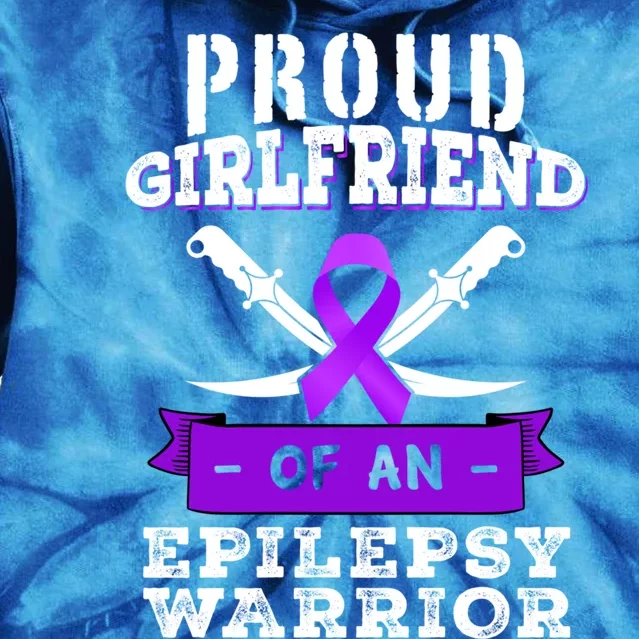 Proud Friend Epilepsy Warrior Seizure Disorder Awareness Gift Tie Dye Hoodie