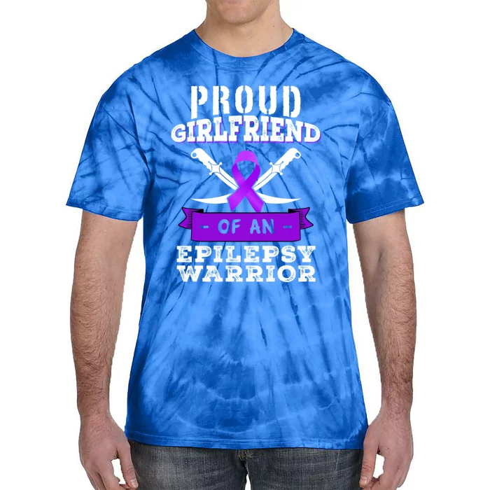 Proud Friend Epilepsy Warrior Seizure Disorder Awareness Gift Tie-Dye T-Shirt