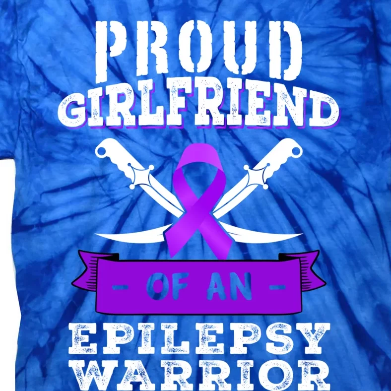 Proud Friend Epilepsy Warrior Seizure Disorder Awareness Gift Tie-Dye T-Shirt