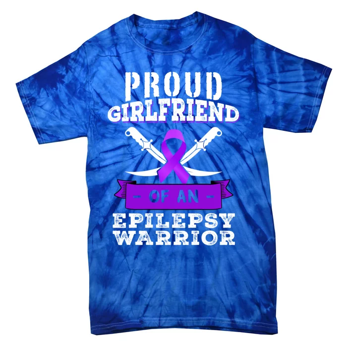 Proud Friend Epilepsy Warrior Seizure Disorder Awareness Gift Tie-Dye T-Shirt