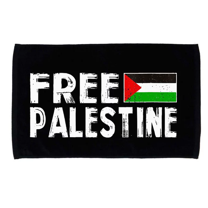 Palestine Flag Free Gaza Palestinian Proud Free Palestine Microfiber Hand Towel