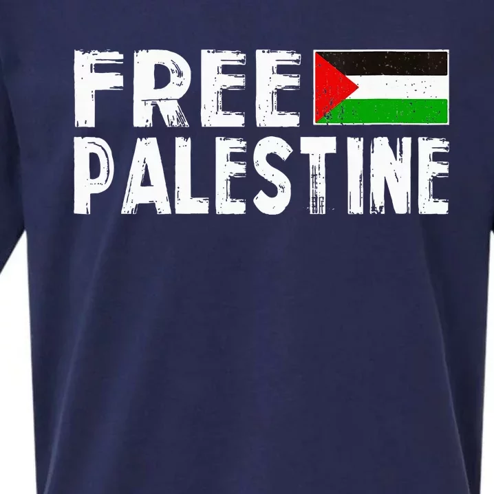 Palestine Flag Free Gaza Palestinian Proud Free Palestine Sueded Cloud Jersey T-Shirt