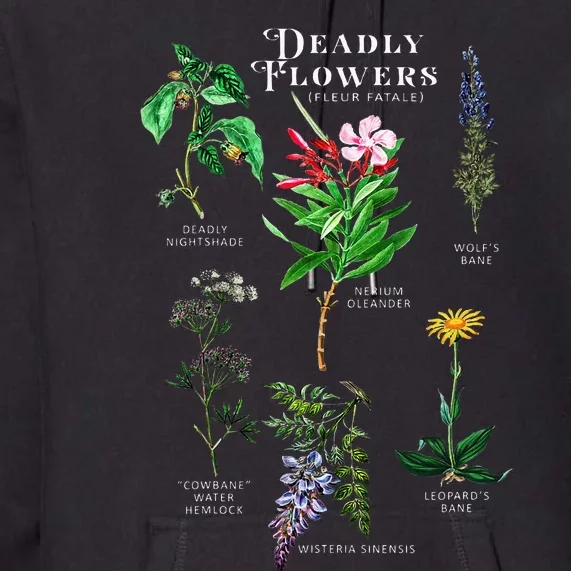 Poisonous Flowers Fleur Fatale Plant Halloween Gift Premium Hoodie