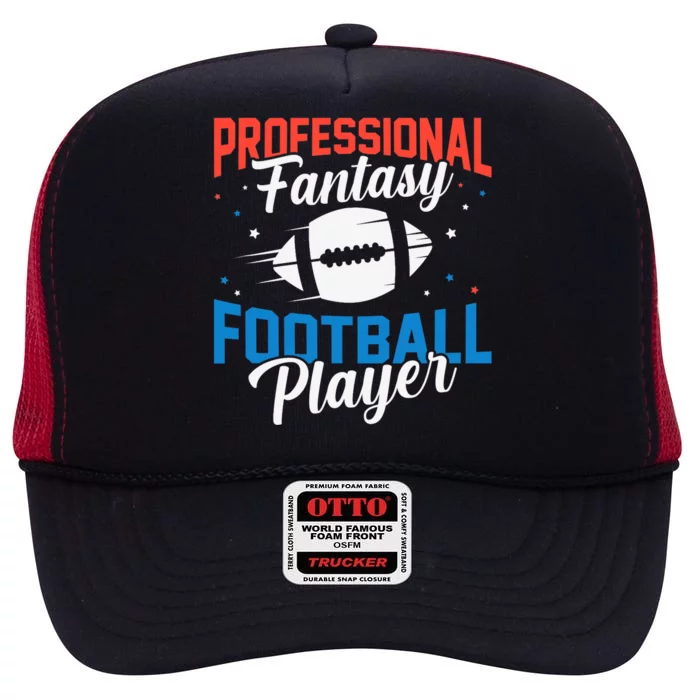 Professional Fantasy Football Game Player Draft League Day High Crown Mesh Trucker Hat