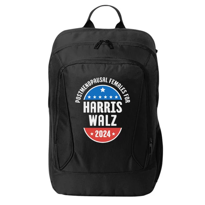 Postmenopausal Females For Harris Walz 2024 City Backpack