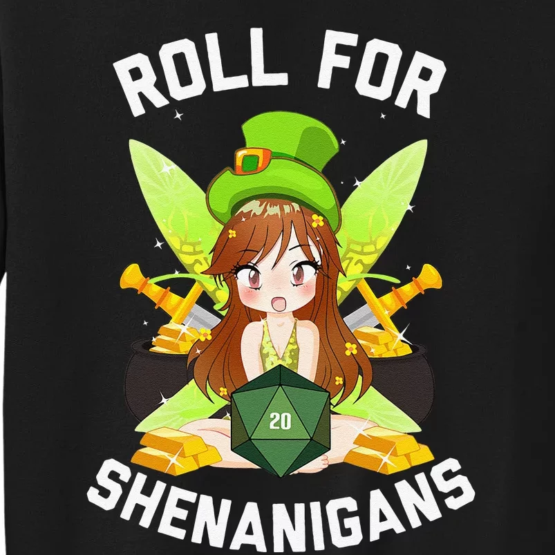 Pixie Fairy Fantasy D20 Tabletop RPG Funny St Patricks Day Sweatshirt