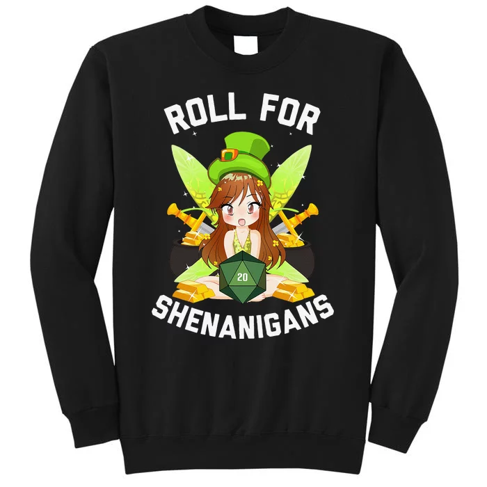 Pixie Fairy Fantasy D20 Tabletop RPG Funny St Patricks Day Sweatshirt