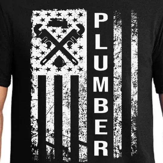 Plumber Flag For Plumbers Funny Plumbing Outfit Pajama Set